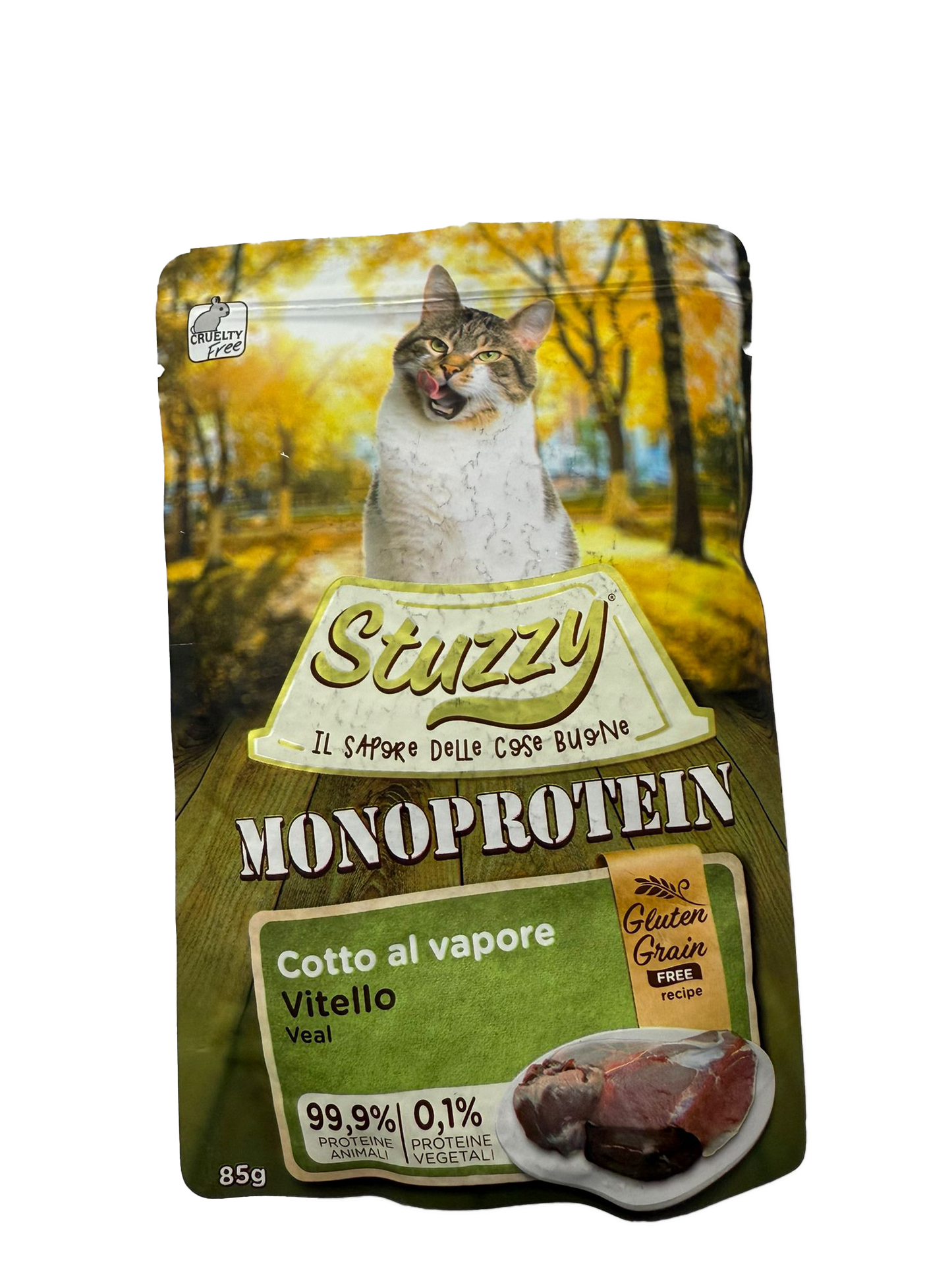 Stuzzy - пауч за котки с телешко - 6 броя х 85 гр.