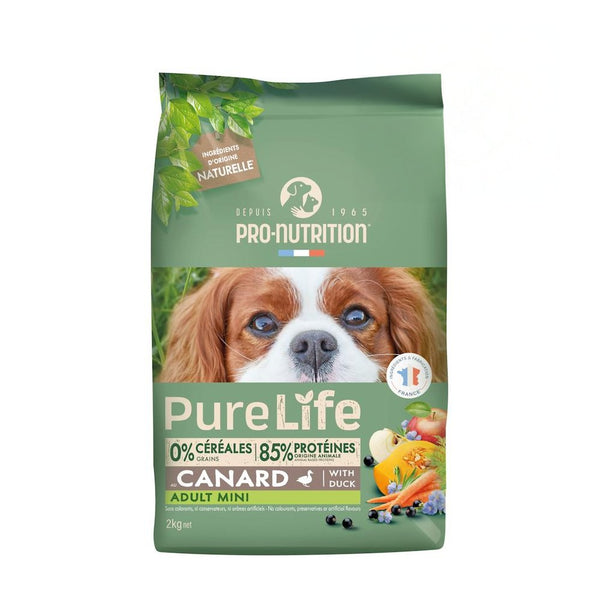 Pure Life Adult Mini-  храна за кучета от мини породи с патица - 2 кг.