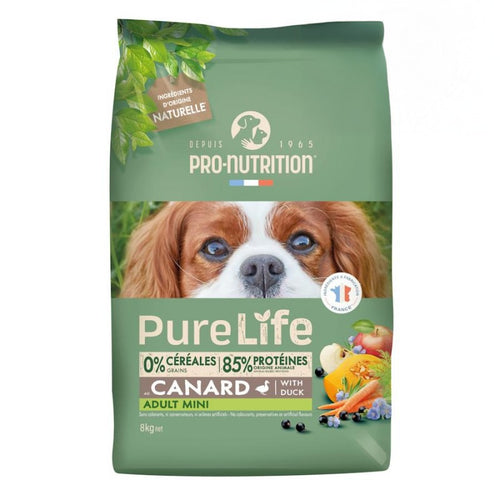 Pure Life Аdult Mini -  храна за кучета от мини породи с патешко - 8 кг.