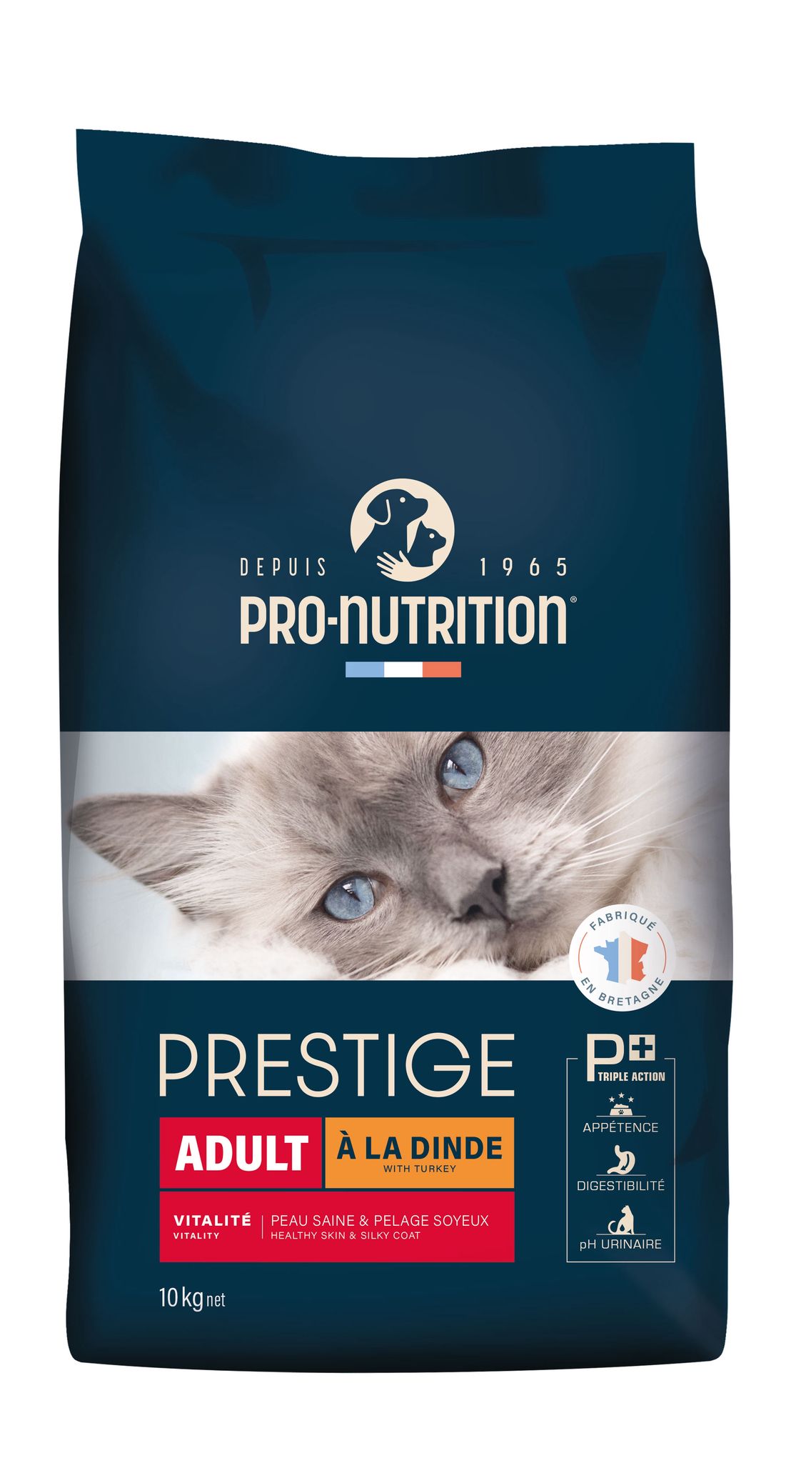 Prestige Adult - суха храна за котки с пуйка - 10 кг.