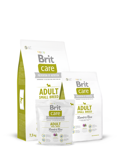 Brit Care - суха храна за кучета от малки породи с агнешко и ориз