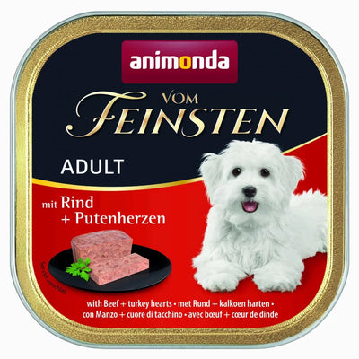 Vom Feinsten Adult - пастет за кучета с телешко и сърца - 6 броя х 150 гр.