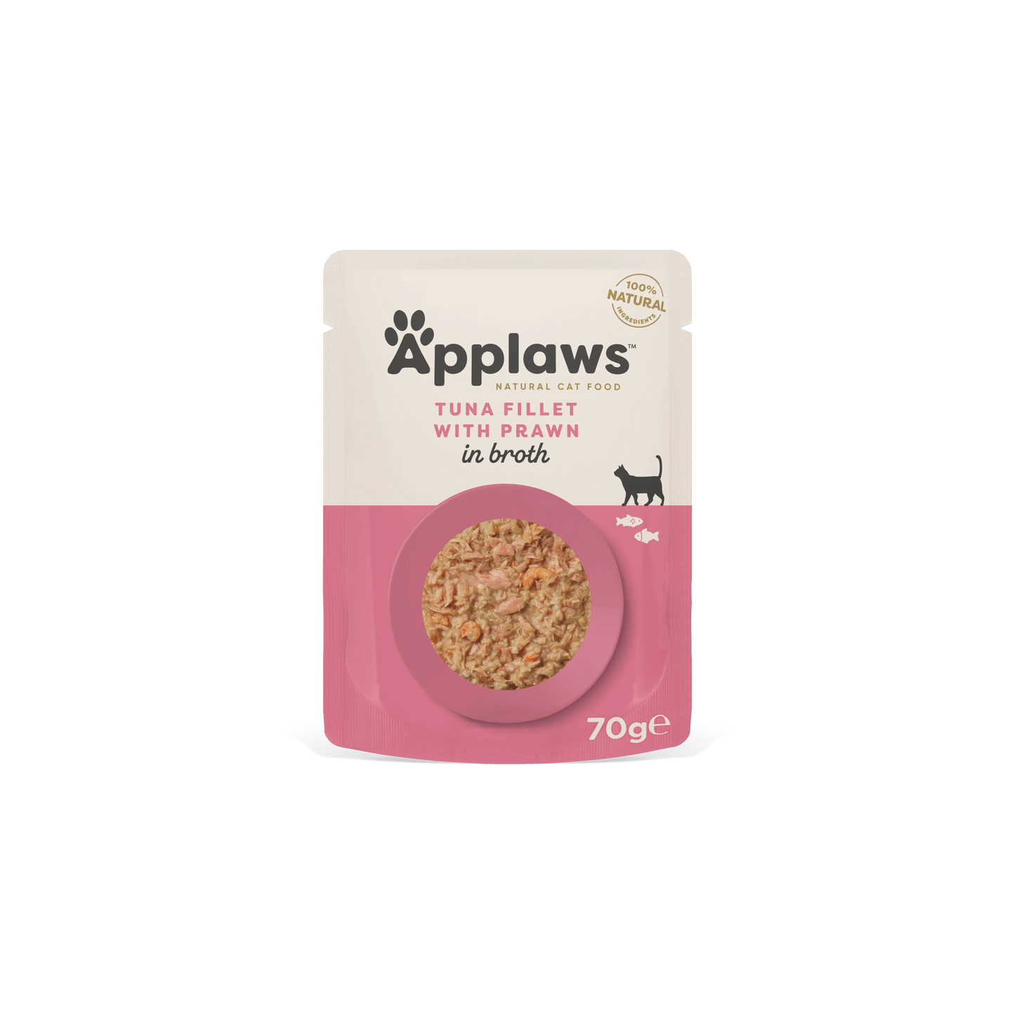 Applaws - пауч за котки със скариди в бульон - 6 броя х 70 гр.