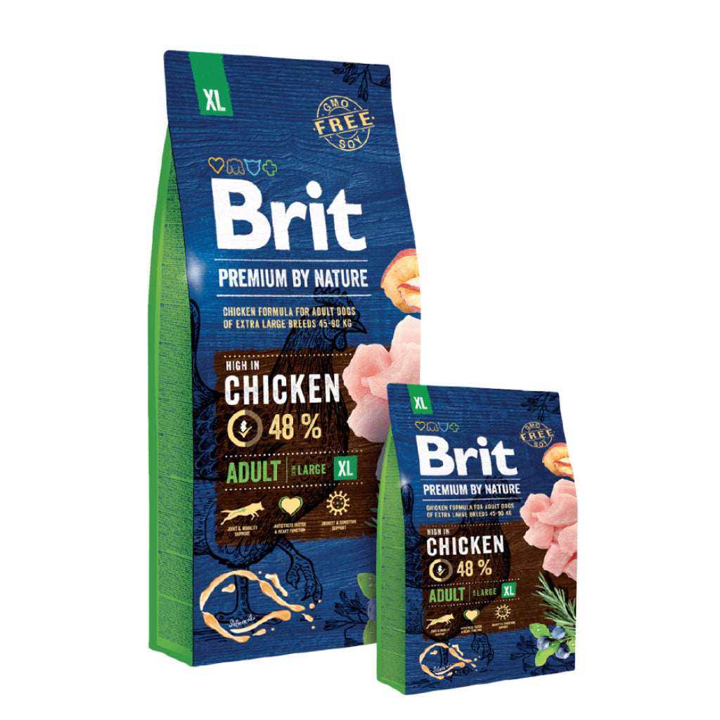 Brit Premium Adult XL - суха храна за кучета от гигантски породи с прясно пилешко месо