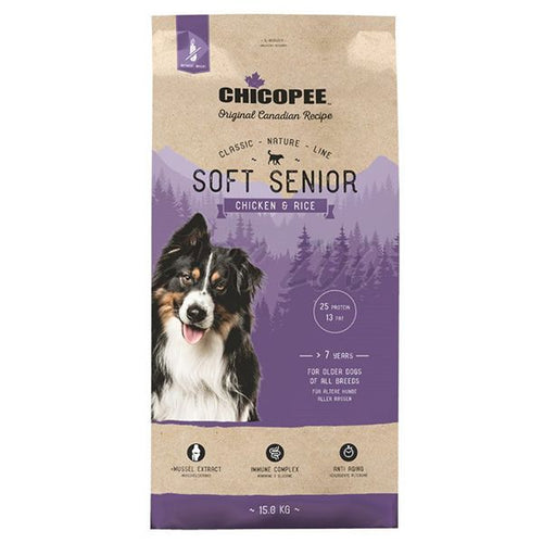 Chicopee Classic Nature Soft Senior - храна за кучета над 7 години с пиле и ориз - 15 кг.
