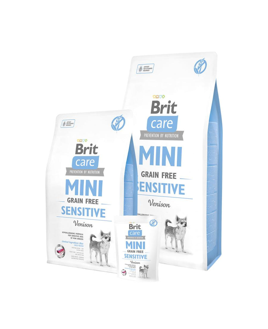 Brit Care - суха храна за чувствителни и капризни кучета от малките породи с прясно еленско месо