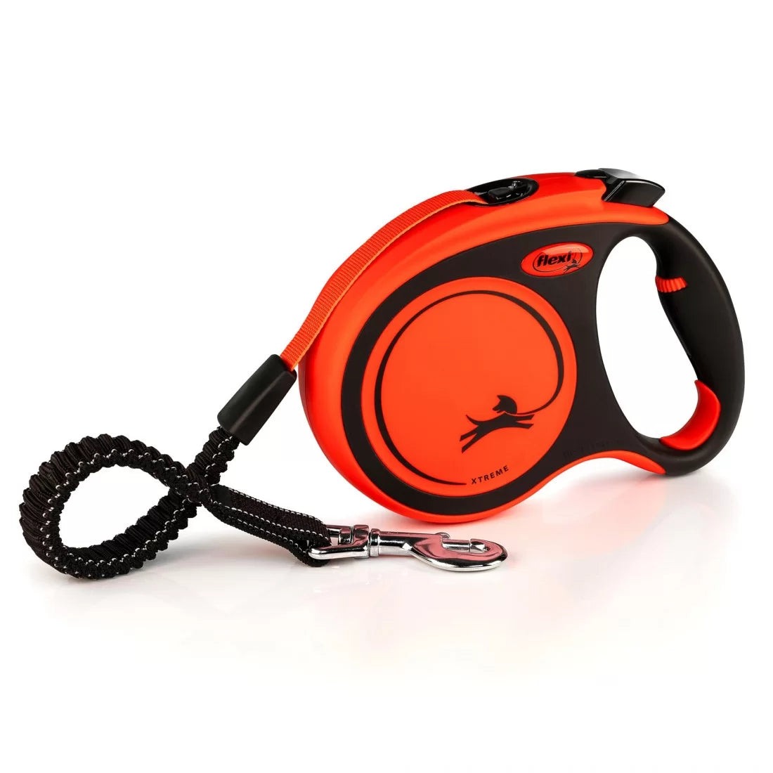 flexi Xtreme L - 5 м. лента за кучета до 65 кг. в оранжев цвят