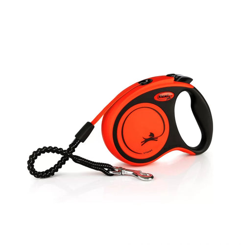 flexi Xtreme S - 5 м. лента за кучета до 20 кг. в оранжев цвят