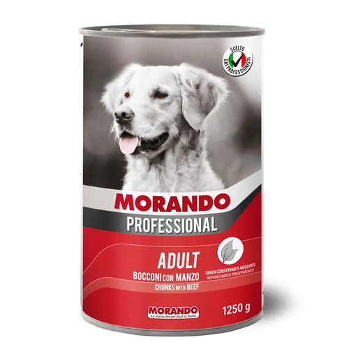 Morando professional - Консервирана храна за кучета с говеждо - 6 броя х 1.250 кг.