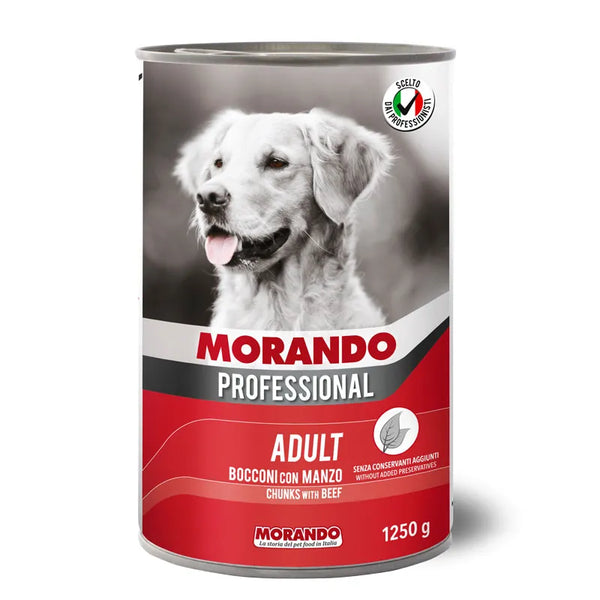 Morando professional - Консервирана храна за кучета с говеждо - 6 броя х 1.250 кг.