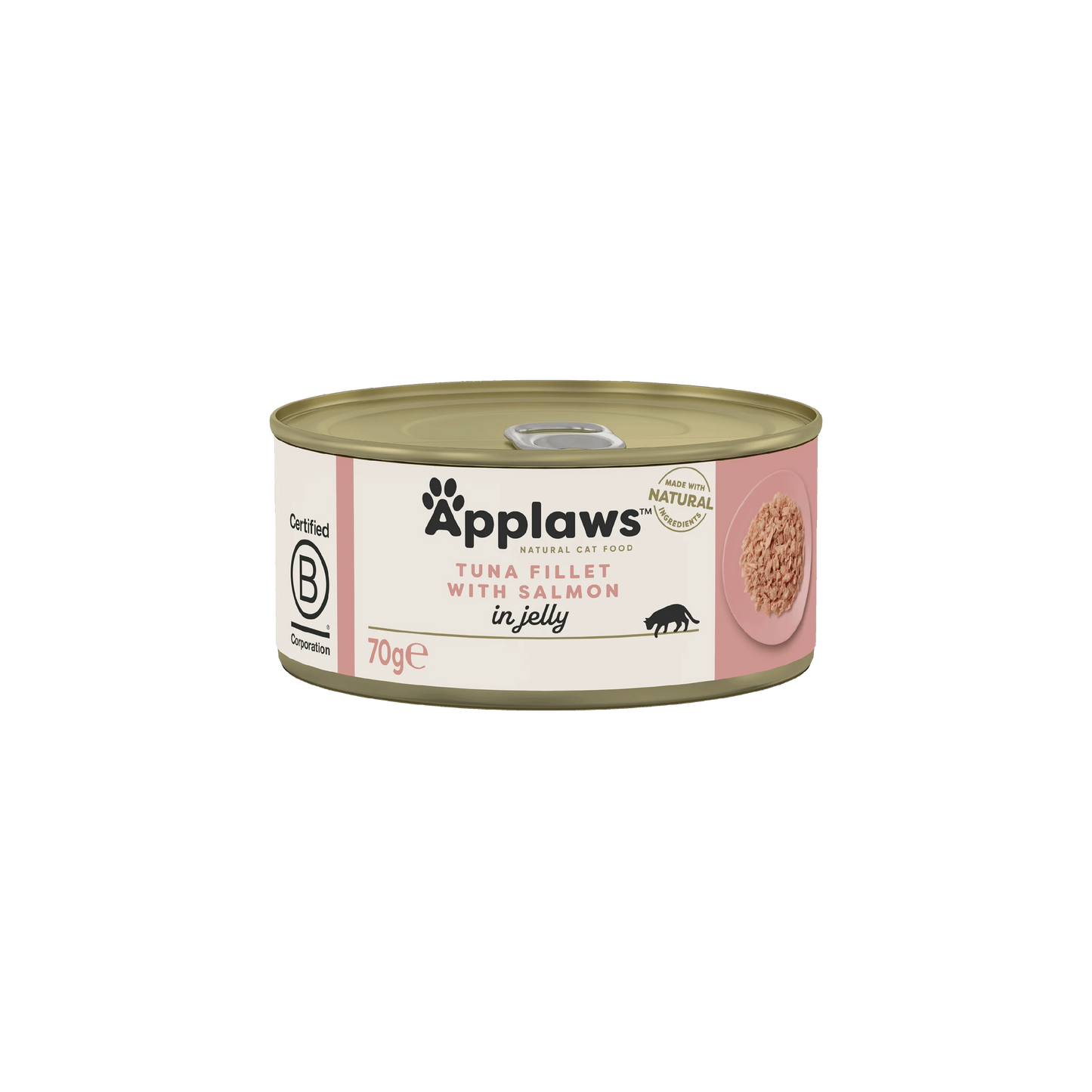Applaws - консервирана храна за котки с риба тон и сьомга в желе - 6 броя х 70 гр.