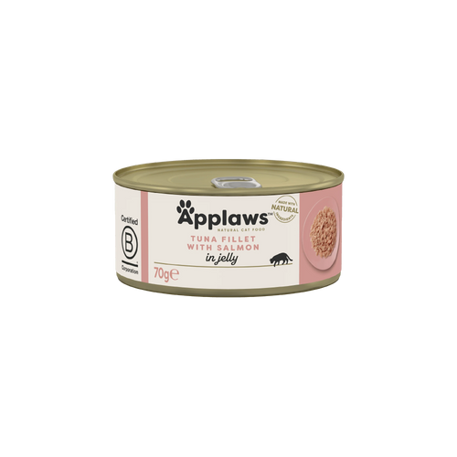 Applaws - консервирана храна за котки с риба тон и сьомга в желе - 6 броя х 70 гр.