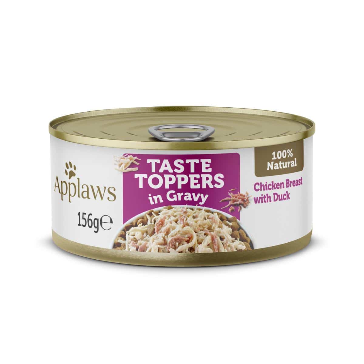 Applaws - консервирана храна за кучета с пилешко филе и патица в сос грейви -  6 броя х 156 гр.