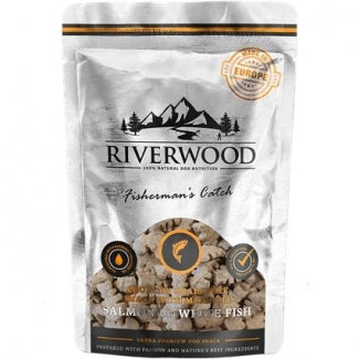 Riverwood – хрупкави лакомства за кучета със сьомга и бяла риба - 200 гр.