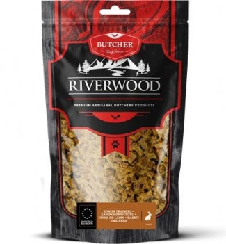 Riverwood - сушени лакомства за кучета с заешко месо хапки - 150 гр.