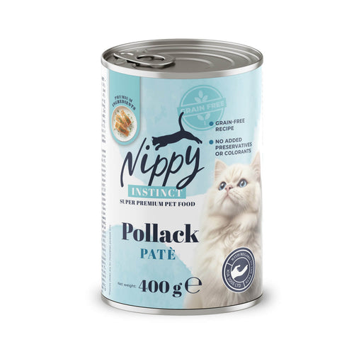 Nippy - консервирана храна за котки с бяла риба - 6 броя х 400 гр.