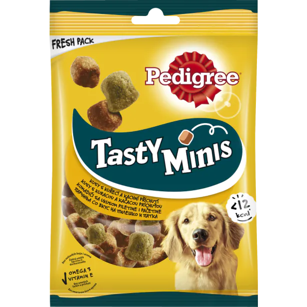 Pedigree - лакомства за кучета, дъвчащи кубчета - 130 гр.