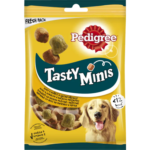 Pedigree - лакомства за кучета, дъвчащи кубчета - 130 гр.