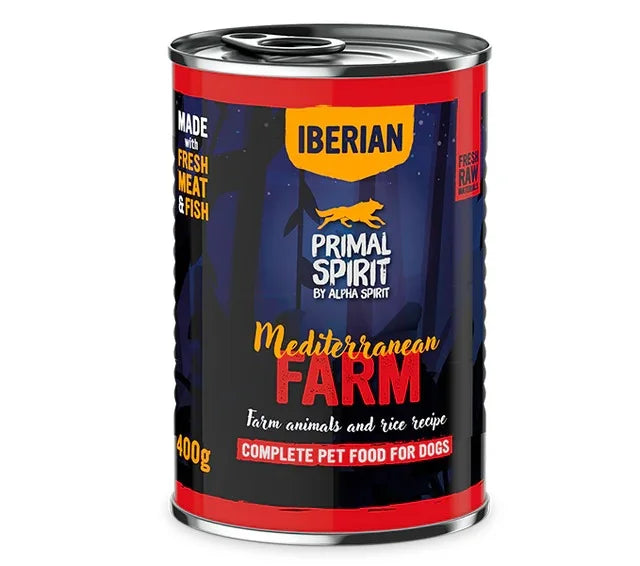 Primal Spirit Mediterranean Farm - консерва за кучета с пилешко месо - 6 броя х 400 гр.