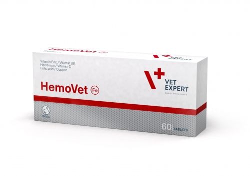 Vet Expert HemoVet  - Хранителна добавка създадена за анемични кучета - 60 таблетки