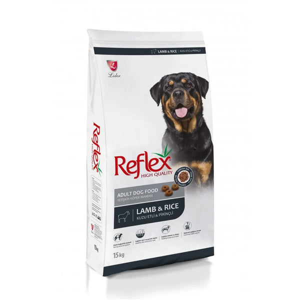 Reflex  - Суха храна за кучета с агнешко месо и ориз - 15 кг.