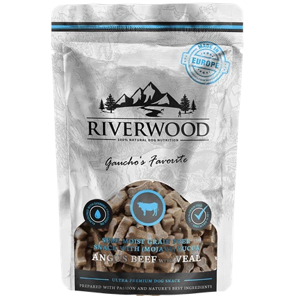 Riverwood - меки лакомства за кучета с говеждо и телешко - 200 гр.