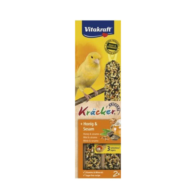 Vitakraft - лакомство за канарчета с мед и сусам - 60 гр.