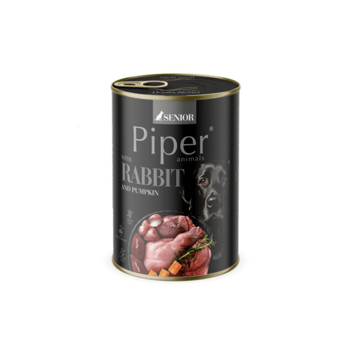 Piper Adult - консервирана храна за кучета с заек и тиква - 6 броя х 400 гр.