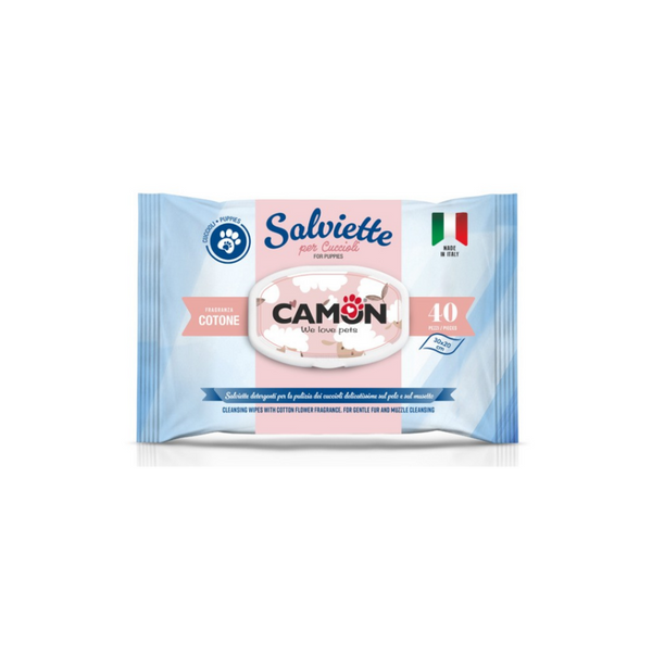Camon - Ароматизирани памучни кърпички - 40 броя