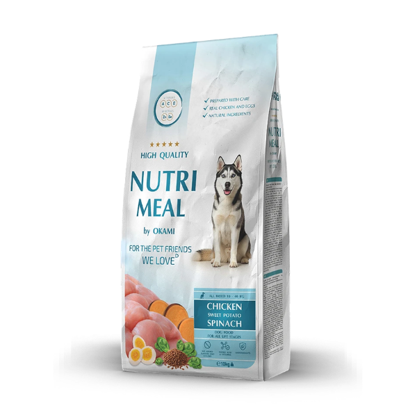 NutriMeal - суха храна за кучета от средни и едри породи с пилешко - 10 кг.