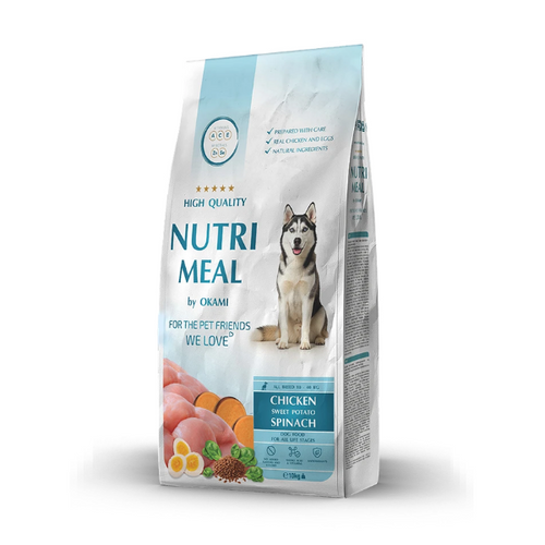 NutriMeal - суха храна за кучета от средни и едри породи с пилешко - 10 кг.