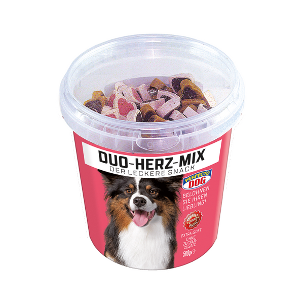 Perfecto Dog - лакомства за кучета смес от сърца хапки -  500 гр