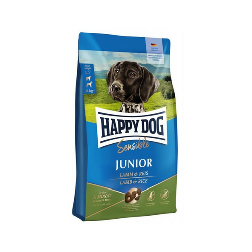 Happy Dog Junior - суха храна за чувствителни подрастващи кучета с агне и ориз