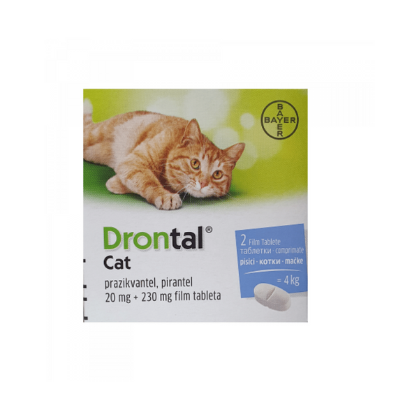 Drotal - Противопаразитни таблетки за котки - 2 таблетки в опаковка