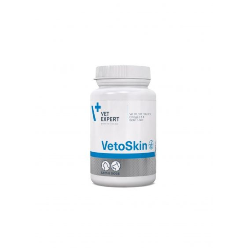 Vet Expert VetoSkin Twist off - Хранителни добавка за кучета и котки с кожни проблеми