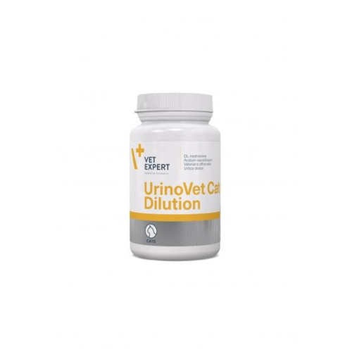 Vet Expert UrinoVet Dilution Cat Twist Off - Хранителна добавка за поддържане на нормалната функция на уринарната ситема при котки - 45 капсули