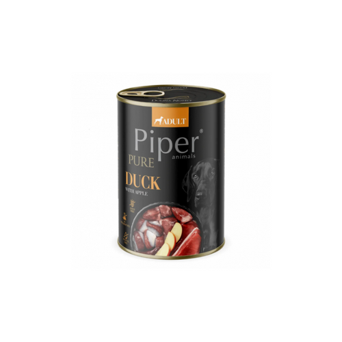 Piper Adult - консервирана храна за кучета с патица и ябълки - 6 броя х 400 гр.