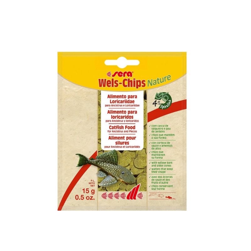 Sera Wels-Chips Nature – 6 × 15 гр.
