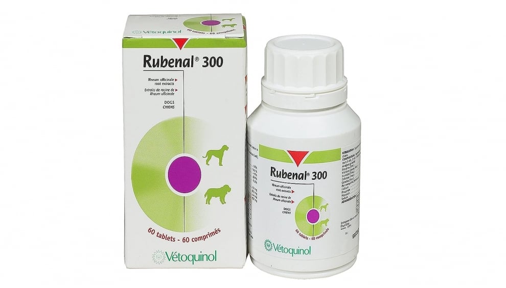Vetoquinol Rubenal 300  - Хранителна добавка за кучета с хронична бъбречна недостатъчност – 60 таблетки