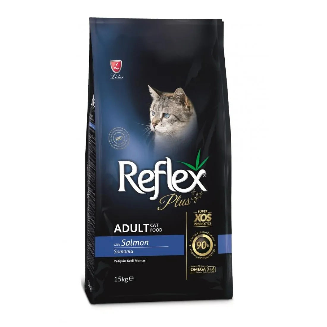 Reflex  - Суха храна за котки със сьомга - 15 кг.